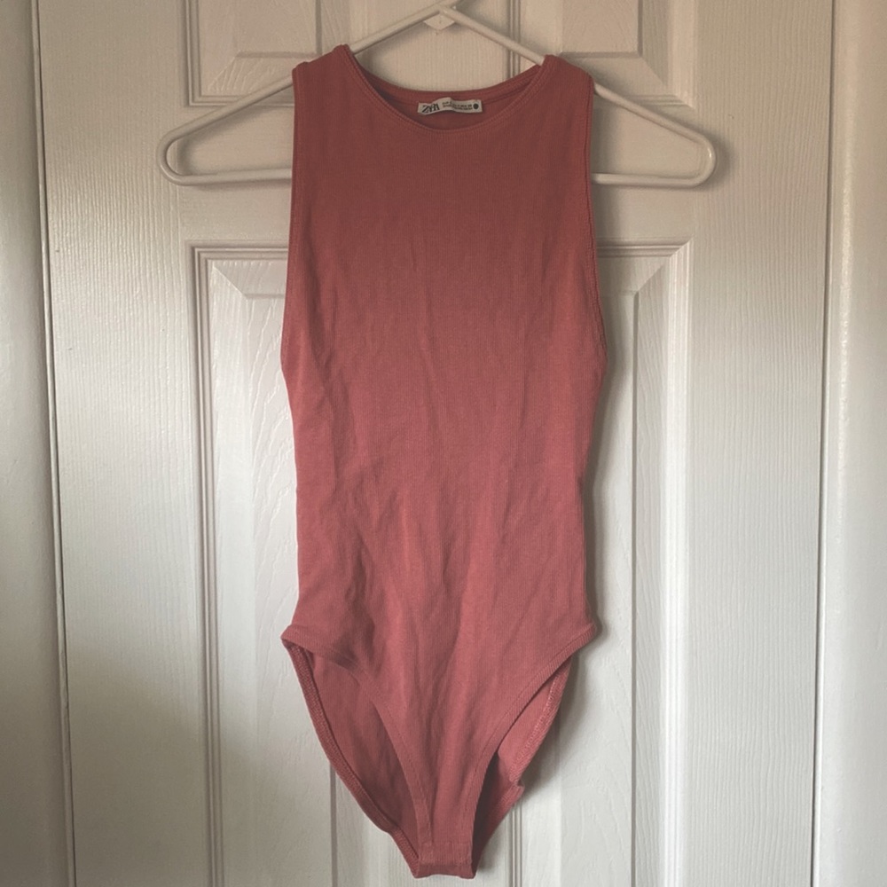 Zara pink women’s bodysuit